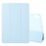 Per Huawei MatePad 2023 / Air 11.5 Custodia tablet in pelle 3 pieghevoli in tinta unita (blu ghiaccio)