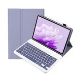 Per Huawei MatePad 11.5 2023 AH17 Pelle di agnello Custodia in pelle ultrasottile staccabile con tastiera Bluetooth (Viola)
