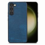Per Samsung Galaxy S23+ 5G Custodia per telefono con cover posteriore per PC in pelle vintage (blu)