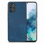Per Samsung Galaxy S20+ Custodia per telefono con cover posteriore per PC in pelle vintage (blu)