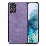 Per Samsung Galaxy S20+ Custodia per telefono con cover posteriore per PC in pelle vintage (viola)