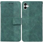 Custodia per telefono in pelle goffrata geometrica per Samsung Galaxy A04e / F04 / M04 (verde)