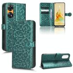 Per OPPO Reno8 T 4G Custodia in pelle a nido d'ape Dot Texture (verde)