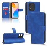 Custodia per cellulare in pelle con vibrazione magnetica per Honor X5 Skin Feel (blu)