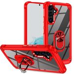 Per Samsung Galaxy A54 TPU + Custodia protettiva per obiettivo PC con supporto per anello (rosso)