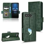 Per Asus ROG Phone 5 Custodia in pelle a triangolo simmetrico (verde)