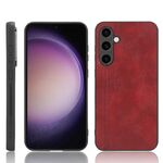 Per Samsung Galaxy S23 FE 5G Cucito Mucca Modello Pelle PC + PU + Custodia in TPU (Rosso)