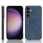 Per Samsung Galaxy S23 FE 5G Cucito Mucca Modello Pelle PC + PU + Custodia per telefono TPU (Blu)