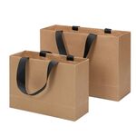 Borsa a mano in carta kraft Buff Shopping, taglia: M