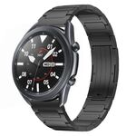 Per Samsung Galaxy Watch3 45mm 22mm cinturino in lega di titanio a forma di I (nero)
