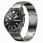 Per Samsung Galaxy Watch3 45mm 22mm cinturino in lega di titanio a forma di I (grigio)
