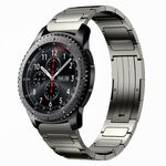 Per Samsung Gear S3 Frontier 22mm cinturino in lega di titanio a forma di I (grigio)