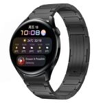 Per Huawei Watch 3 cinturino per orologio in lega di titanio a forma di I da 22 mm (nero)