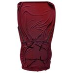 Fodera per sedia da ufficio in legno massello con rivestimento per sedia da divano in legno (rosso vino)