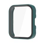 Per Amazfit Bip 5 PC + custodia protettiva per orologio integrata con pellicola temperata (verde scuro)