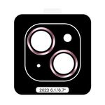 Per iPhone 15 Plus TOTU PG-4 Proteggi lente con montatura in metallo serie Golden Shield (rosa)