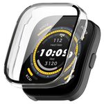 Per Amazfit Bip 5 Custodia protettiva per orologio con pellicola temperata integrata per PC (trasparente)