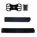 Cinturino da polso con braccio girevole rimovibile 2 in 1 a quattro zampe per telefoni da 4,5-6,5 pollici (nero)