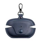 Custodia protettiva per auricolari TWS in pelle Sony WF-1000XM5 con gancio (blu)