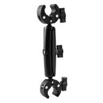 Morsetti per granchi a doppia testa per moto, supporto fisso per manubrio, lunghezza: 28 cm