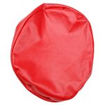 Per diametro 28-35 cm Coprisgabello rotondo elasticizzato in pelle PU semplice Coprisedile impermeabile(Rosso)
