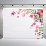 1,25x0,8 m Venature del legno Ramo di fiori Puntelli Simulazione 3D Fotografia Panno di sfondo, Stile: C-2319