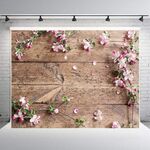 1,25x0,8 m Venature del legno Ramo di fiori Puntelli Simulazione 3D Fotografia Panno di sfondo, Stile: C-3362