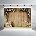 1,25x0,8 m Venature del legno Ramo di fiori Puntelli Simulazione 3D Fotografia Panno di sfondo, Stile: C-1596