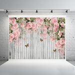 1,25x0,8 m Venature del legno Ramo di fiori Puntelli Simulazione 3D Fotografia Panno di sfondo, Stile: C-3938