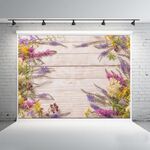 1,25x0,8 m Venature del legno Ramo di fiori Puntelli Simulazione 3D Fotografia Panno di sfondo, Stile: C-4031