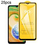 Per Samsung Galaxy A05s 25 pezzi 9D Pellicola in vetro temperato con schermo a colla completa