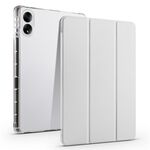Per Honor MagicPad Custodia per tablet in pelle Smart TPU trasparente da 13 pollici 3 pieghevoli (grigio)