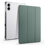 Per Honor MagicPad Custodia per tablet in pelle Smart TPU trasparente da 13 pollici 3 pieghevoli (verde)