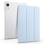 Per Honor Pad X8 Pro / Pad X9 Custodia tablet in pelle TPU trasparente pieghevole a 3 pieghe (blu ghiaccio)