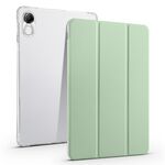 Per Honor Pad X8 Pro / Pad X9 Custodia tablet in pelle TPU trasparente pieghevole a 3 pieghe (verde Matcha)