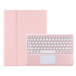 Per Honor MagicPad 13 AH16-A Custodia in pelle per tablet con tastiera Bluetooth ultrasottile staccabile in TPU con touchpad (rosa)