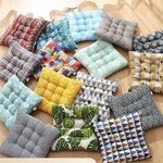 Cuscino per sedia da ufficio Tatami per uso domestico per studenti, tappetino invernale addensato, dimensioni: 40x40 cm (modello casuale)