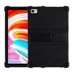 Per Teclast M40 Custodia protettiva per tablet in silicone antiurto con supporto (nero)