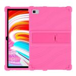 Custodia protettiva per tablet in silicone antiurto Teclast M40 con supporto (rosa rosso)