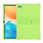 Per Teclast M40 Plus Custodia protettiva per tablet in silicone antiurto con supporto (verde)