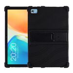 Per Teclast M40 Plus Custodia protettiva per tablet in silicone antiurto con supporto (nero)