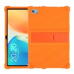 Per Teclast M40 Plus Custodia protettiva per tablet in silicone antiurto con supporto (arancione)