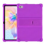 Per Teclast P40 HD Custodia protettiva per tablet in silicone antiurto con supporto (viola)