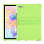Per Teclast P40 HD Custodia protettiva antiurto per tablet in silicone con supporto (verde)