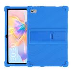 Per Teclast P40 HD Custodia protettiva per tablet in silicone antiurto con supporto (blu)