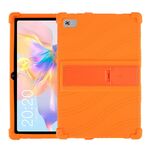 Per Teclast P40 HD Custodia protettiva per tablet in silicone antiurto con supporto (arancione)