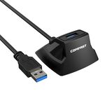 COMFAST CF-U318 Cavo prolunga USB 3.0 ad alta velocità da 1,2 m con base (nero)