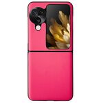 Per OPPO Find N3 Flip Morandi Custodia per telefono in pelle tinta unita con texture (rossa)