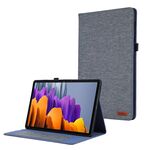 Per Samsung Galaxy Tab S9 Ultra Flip orizzontale Custodia in TPU + tessuto PU in pelle per tablet (blu scuro)