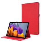 Per Samsung Galaxy Tab S9 Ultra Flip orizzontale Custodia in TPU + tessuto PU in pelle per tablet (rosso)